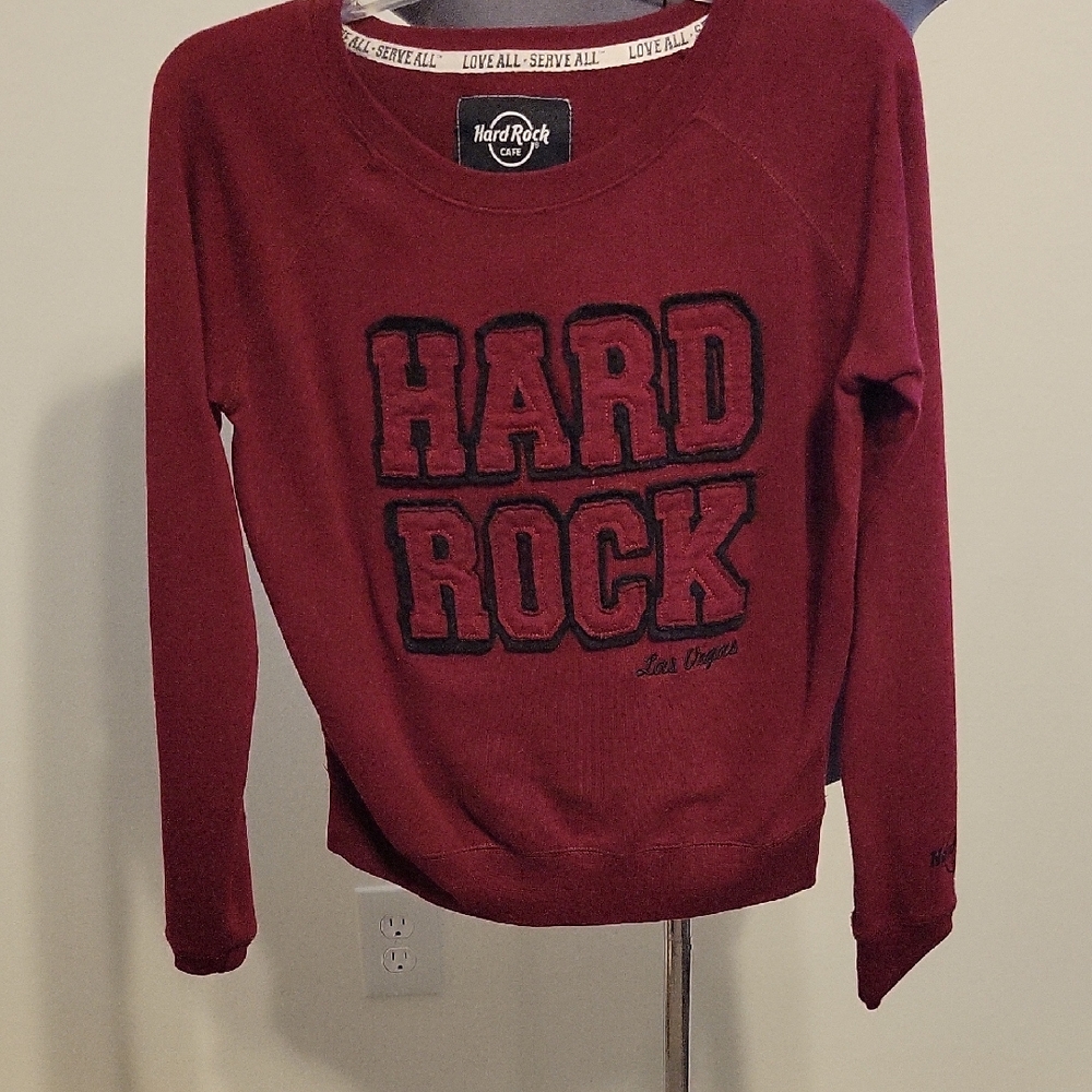 Hard Rock Cafe Maroon Sweatshirt